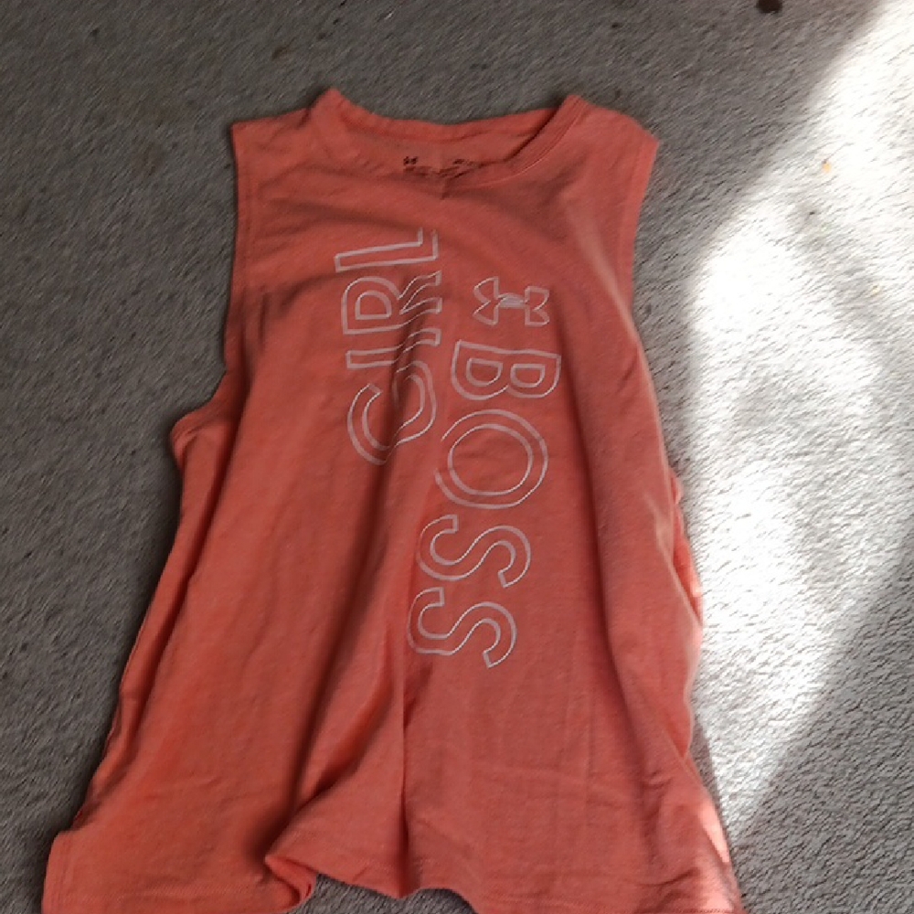 Under Armour Girl Boss Sleeveless Top - Coral